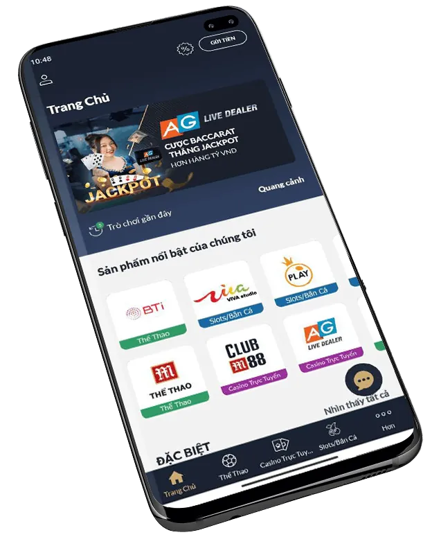 Giao diện sảnh game 188bet với nhiều trò chơi bài